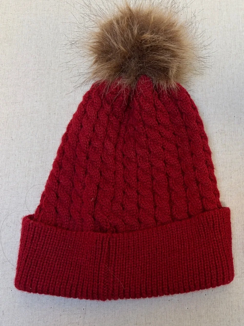 Holiday Tails Red Matching Knit Hats—Adult (OS) and Dog (L/XL)!
